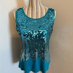 Roz & Ali Sequin Top Size XL